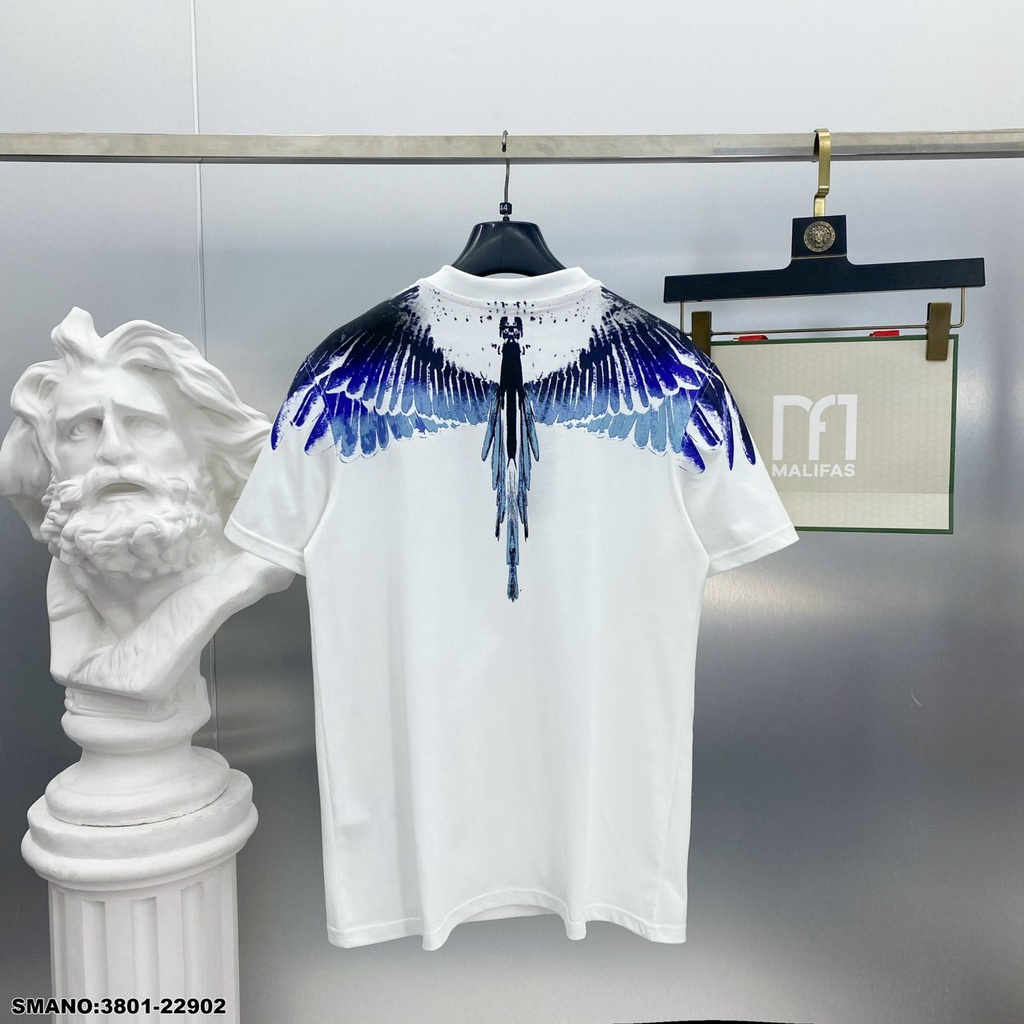 Áo Phông Nam Nữ Burlon in họa Tiết Cực Chất. Áo Thun nam nữ Bulong in hình cánh chim chất cotton mát mịn, Áo đôi nam đẹp