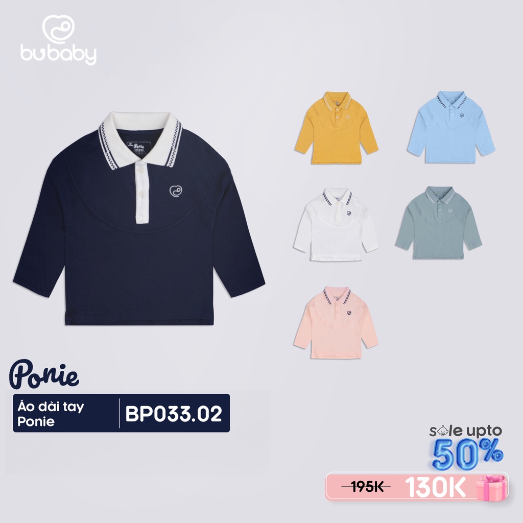 Áo dài tay Bu Ponie cho bé 6m - 4Y BP033.02/03