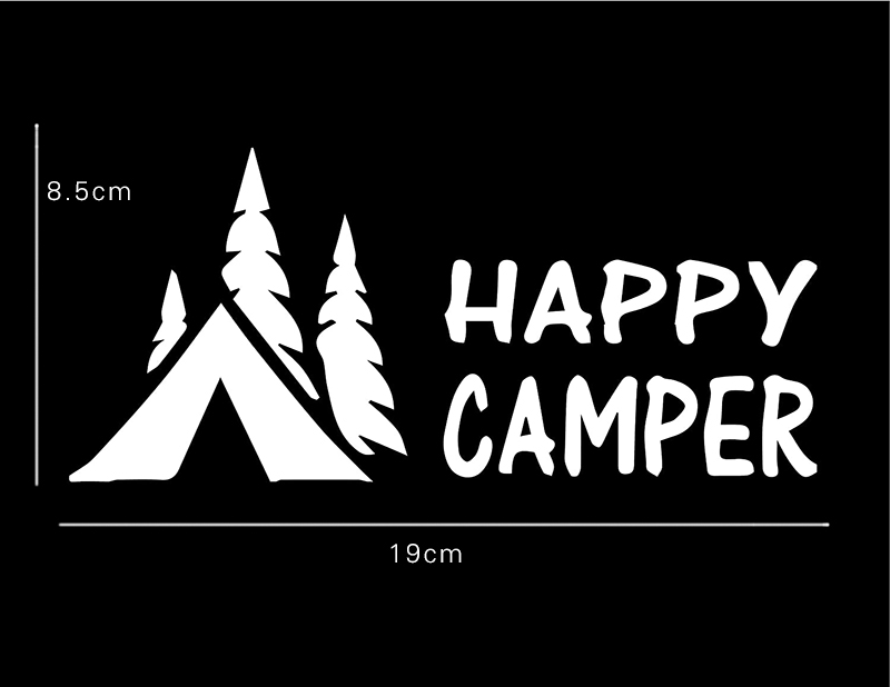 Sticker Phản Quang Happy CAMPER Phù Hợp Với Mọi Model SUV
