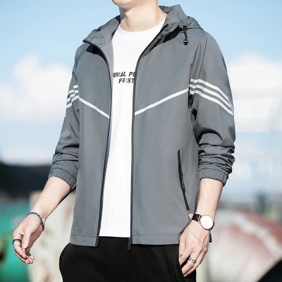 Áo Khoác Mỏng Có Nón Dáng Rộng Thời Trang Thu Đông Mới Cho Nam