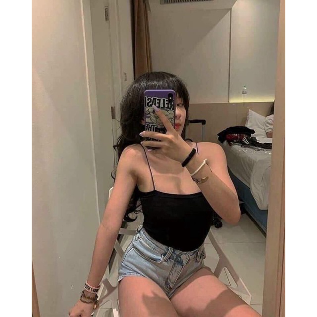Áo dây bún , chất bozip,2 màu đen,trắng
