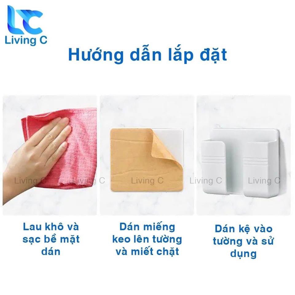 KỆ TREO ĐIỆN THOẠI ĐIỀU KHIỂN DÁN TƯỜNG ĐA NĂNG