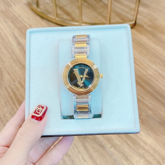 Đồng hồ nữ đeo tay đẹp VERSACE thời trang  cao cấp dây thép không gỉ chống nước bảo hành 12 tháng - DHN 17 | BigBuy360 - bigbuy360.vn