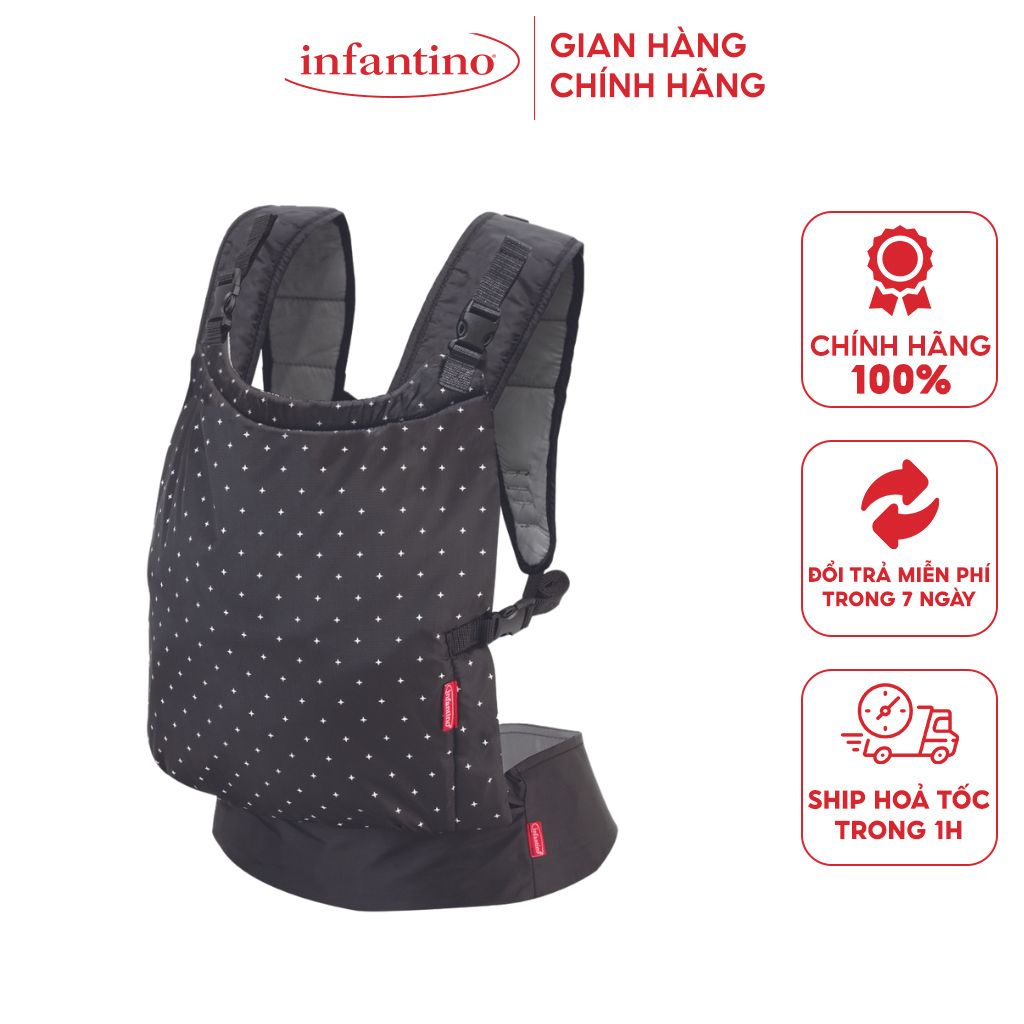 Địu Em Bé INFANTINO - Vải Thoáng Hơi Tạo Cảm Giác Thoải Mái Khi Đi Du Lịch Dã Ngoại