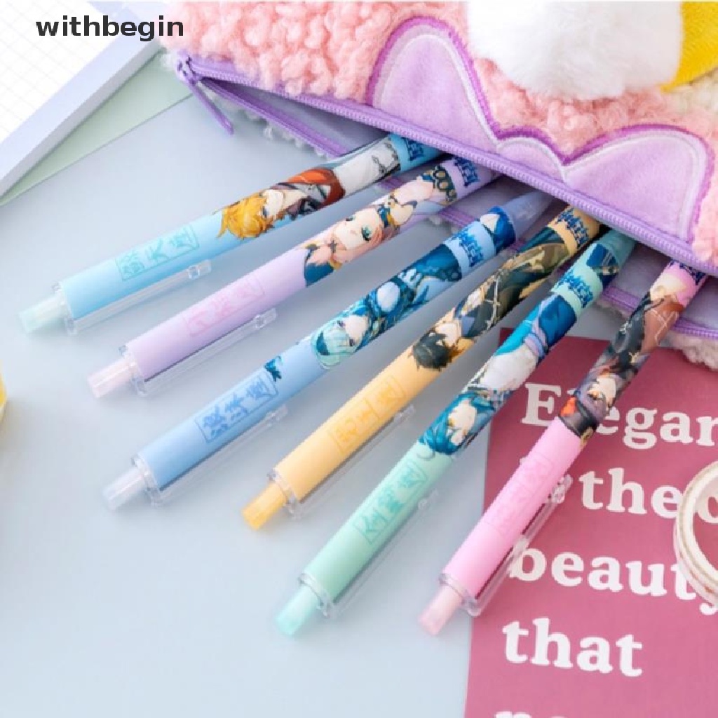 Bút bi ngòi 0.5mm họa tiết Genshin Impact độc đáo dễ thương