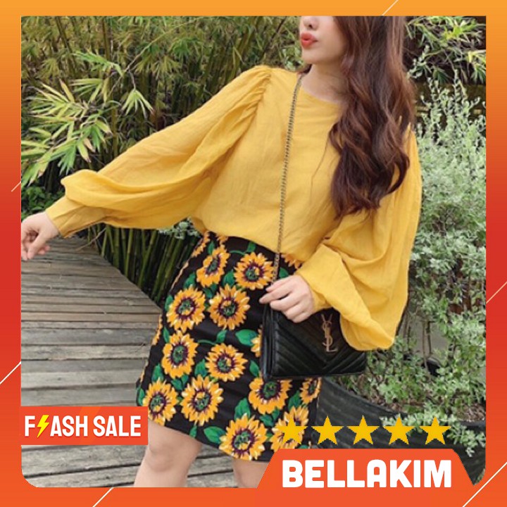 Set áo voan váy hoa xinh xắn HÀNG Y HÌNH