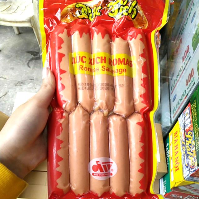 Xúc Xích Nấu Romas 500g (10 Cái)