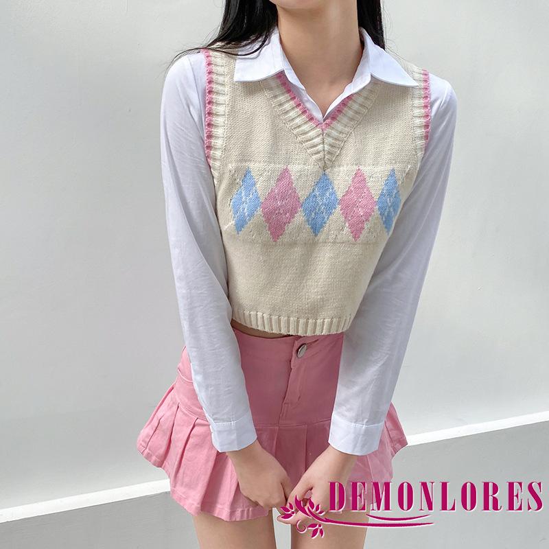 Áo len không tay hở eo thiết kế đáng yêu dành cho nữ | BigBuy360 - bigbuy360.vn