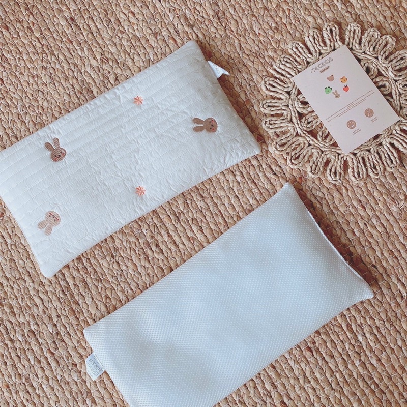 Lót đầu điều hoà trần bông kháng khuẩn cho bé sơ sinh monona kích thước 20*40cm