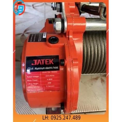 Máy Tời Điện JATEX 30 mét cáp thép Thái Bình Vina