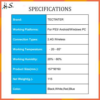 2.4G Gamepad Joystick Wireless Controller for PS3 Android Smart Phone TV Box Laptop Tablet PC