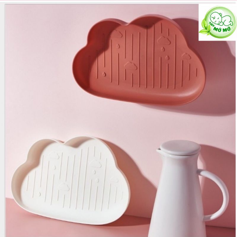 Khay , mâm để đồ ăn Dặm , Khay Đựng Thức Ăn, khay để hoa quả, các loại hạt, rau củ Hình Đám Mây