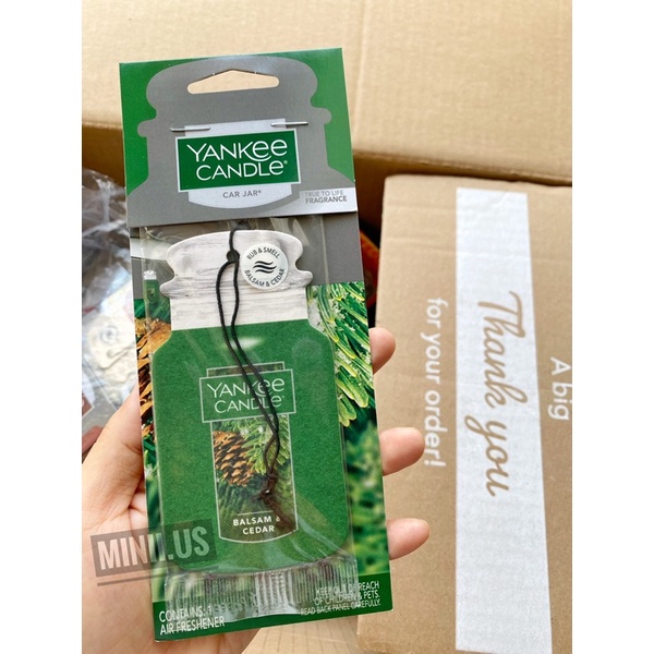 🌸 Giấy thơm Yankee Candle Classic Paper Car Jar Hanging Air Freshener