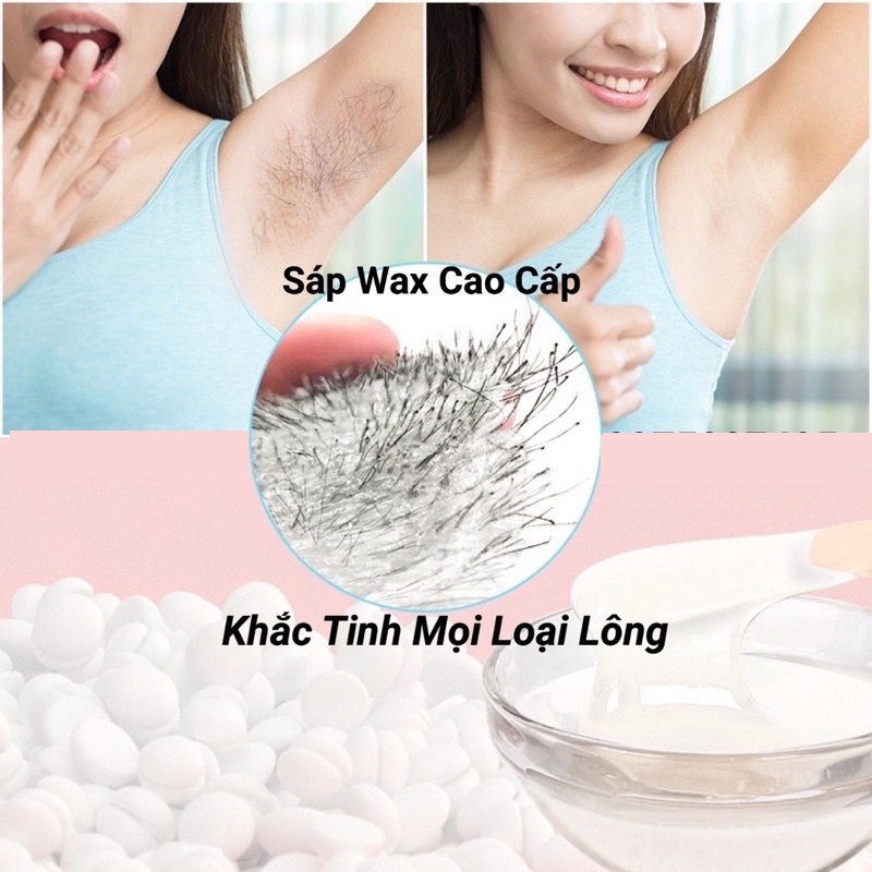 Set 100gr sáp Hương dừa cao cấp + 50ml mỡ trăn (FREE 3 que lấy sáp)