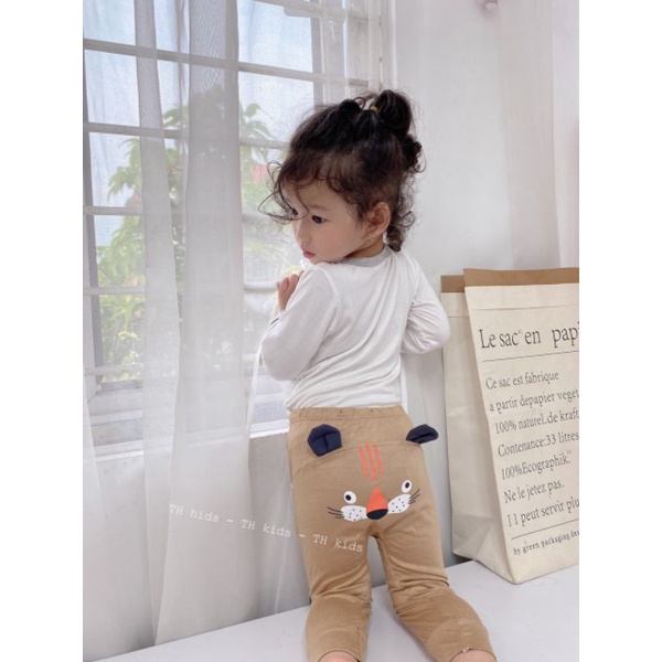Quần Dài Mông Thú Thun Lạnh Đũng Rộng Loại 1 Cho Bé Trai Bé Gái