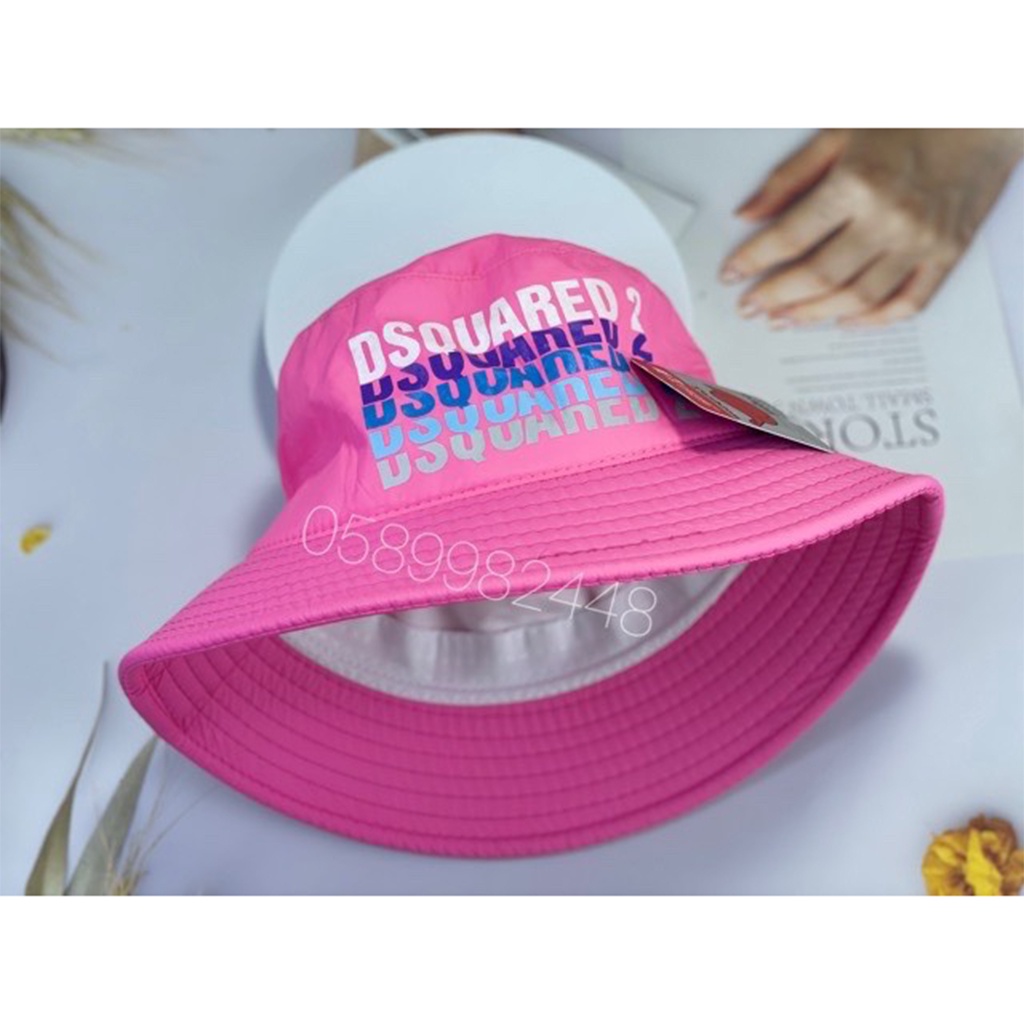 Nón bucket phối màu Dsquarde, mũ bucket trơn in logo thời trang PONGSTORE