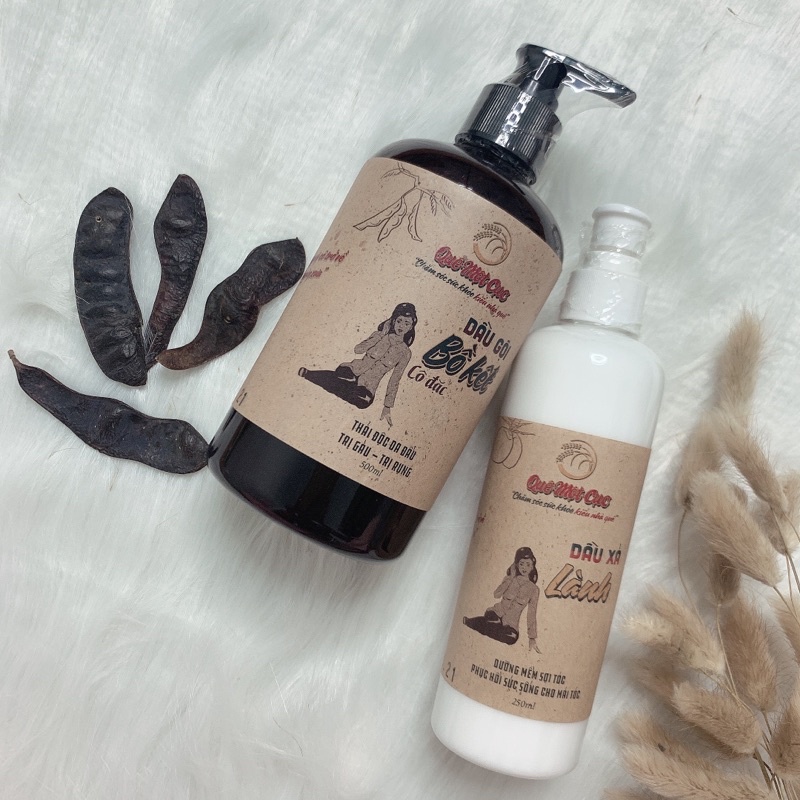 [Mua để nhận quà] Combo Dầu Gội Đầu Bồ Kết Cô Đặc Dầu Xả Lành QUÊ MỘT CỤC sạch gàu hết bết dính tóc dưỡng tóc mềm mượt | BigBuy360 - bigbuy360.vn