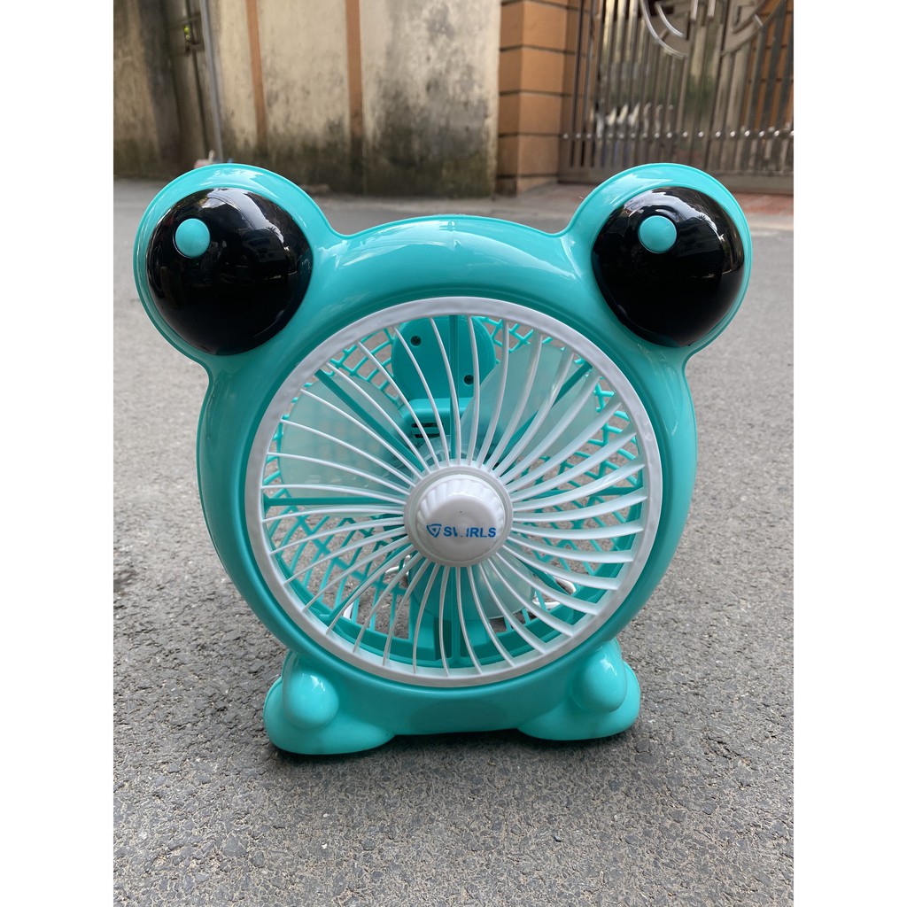 Quạt Frog Greeg để bàn mini, Thú cưng dễ thương,Điện 220v, Tiện cho văn phòng, Phòng ngủ, Bàn Học,Gia đình có con nhỏ