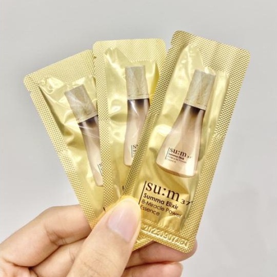 Gói Tinh Chất Vàng Siêu Dưỡng Chất 8 In 1 Summa Elixir 8-Miracle Power Essence 1ml Chống Lão Hóa, Săn Chắc Da