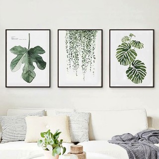Tranh treo tường Canvas trang trí canvas Cây Và Lá Nature 30x40cm ( có khung viền )
