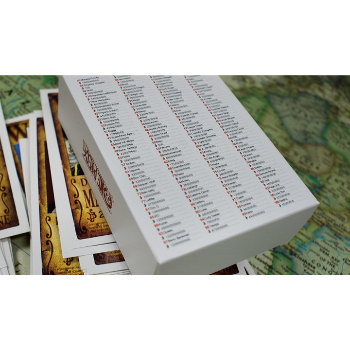 Combo 100 tấm poster mini poscard truy nã One Piece cực đẹp size A6