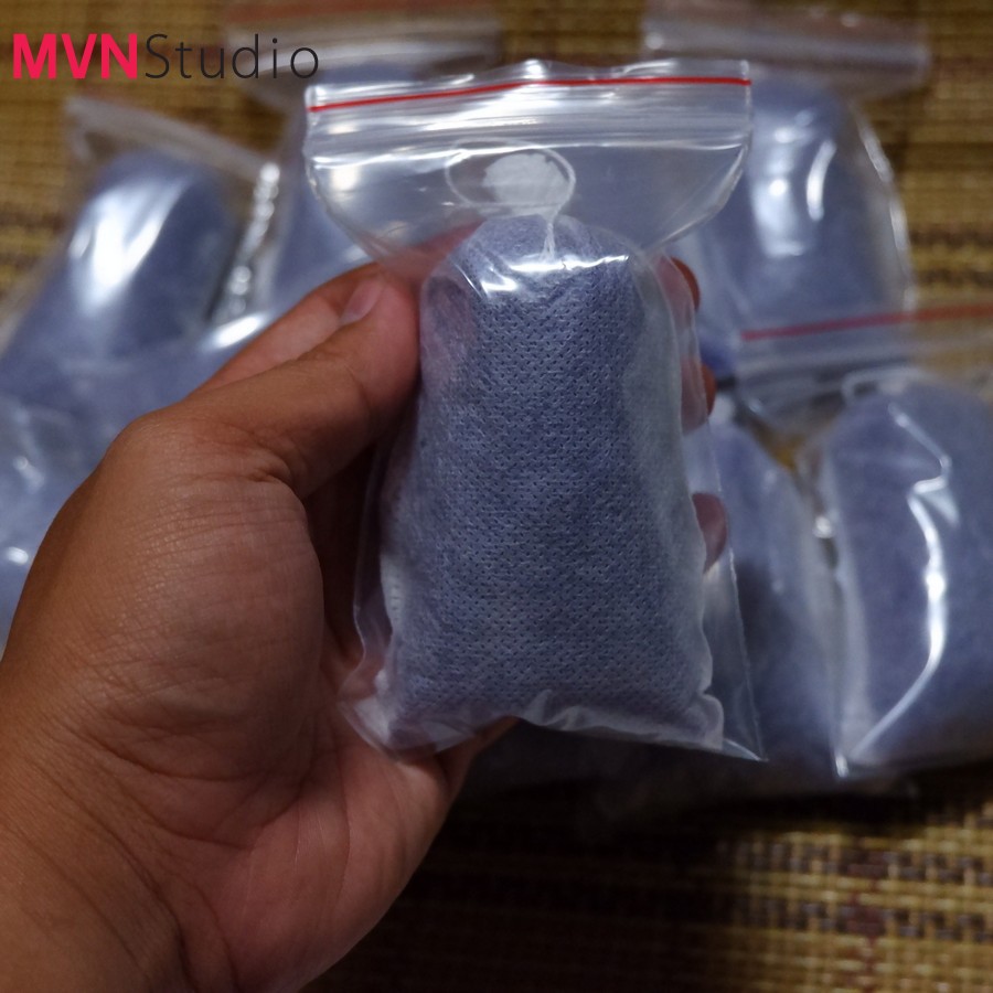 Gói 100g và 200g hạt chống ẩm, hạt hút ẩm màu xanh cho máy ảnh - MVN Studio