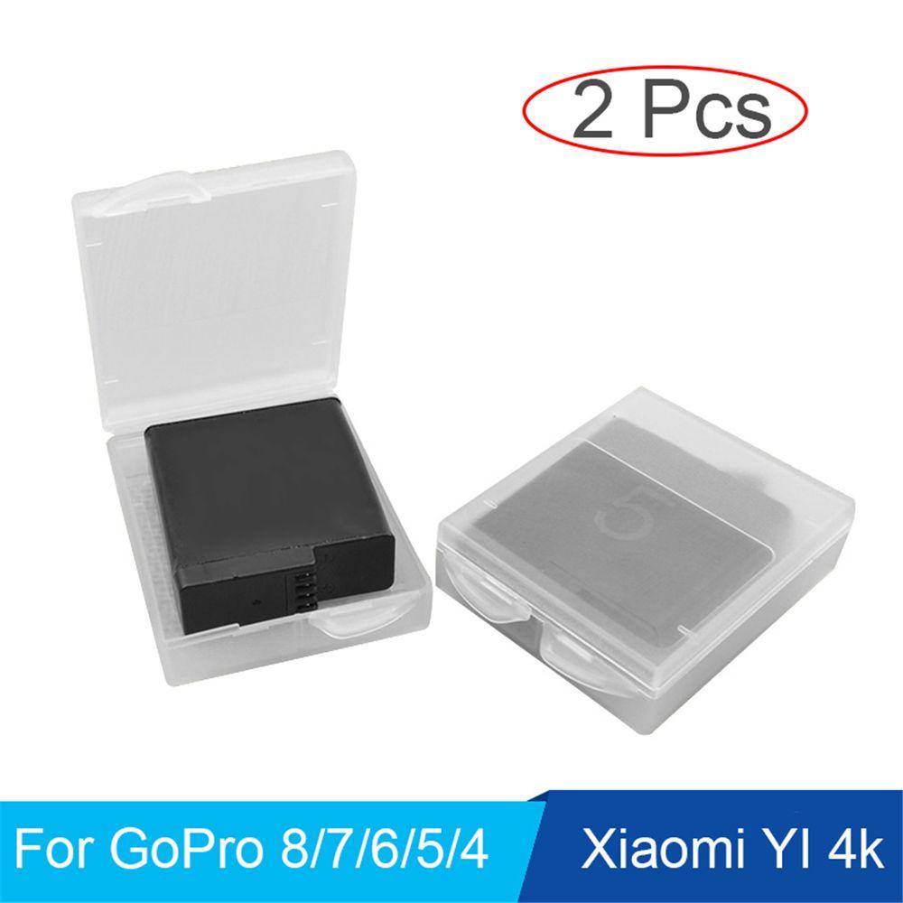 2 Hộp Đựng Pin Máy Ảnh GoPro Hero 8 7 6 5 4 Session Xiaomi Yi 4k