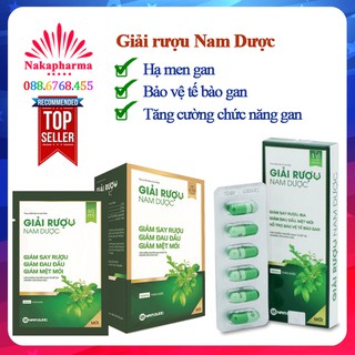 ✅ [CHÍNH HÃNG] Giải rượu Nam Dược – Giúp bảo vệ tế bào gan, tăng cường chức năng gan, hạ men gan, giải độc rượu bia