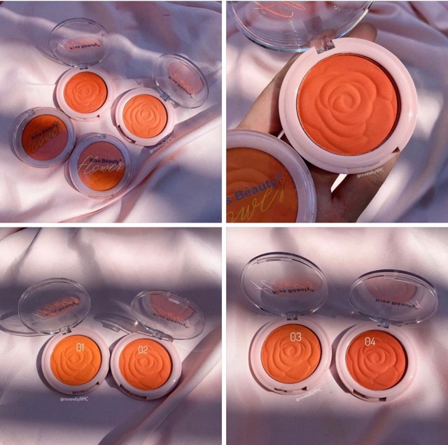 🍊🍊 Má hồng in hoa hồng nổi kiss beauty FLOUVER ITEM NO 83564-03 💋💋 | BigBuy360 - bigbuy360.vn