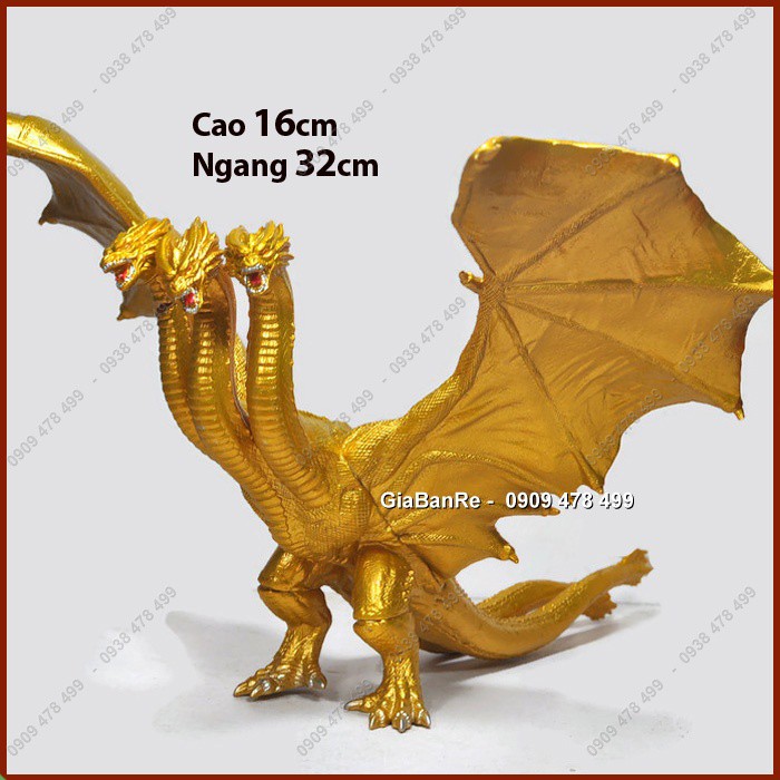 Mô Hình Rồng Dang Cánh 3 Đầu King Ghirorah - Vàng - Godzilla - 7768.1