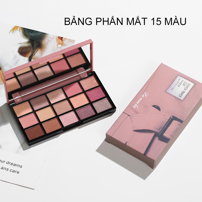 Bảng phấn trang điểm mắt LAMEILA 16 màu lì sáng bóng mới -LML3043-4#