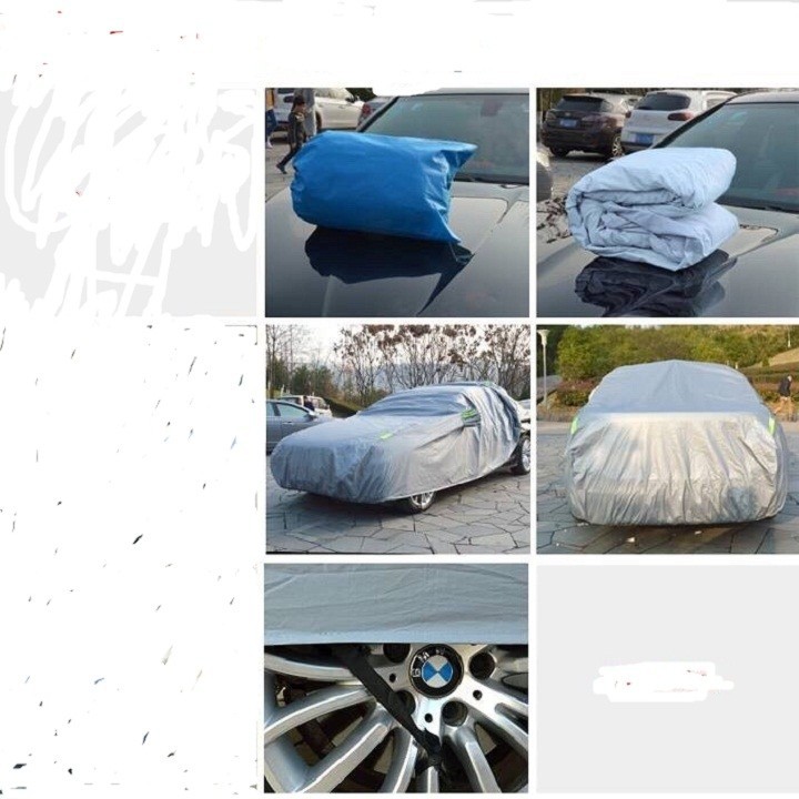 Bạt phủ xe ô tô cao cấp kích thước S - L - bạt phủ chống nắng bảo vệ ô tô - bạt bảo vệ chống nắng mưa cho ô tô