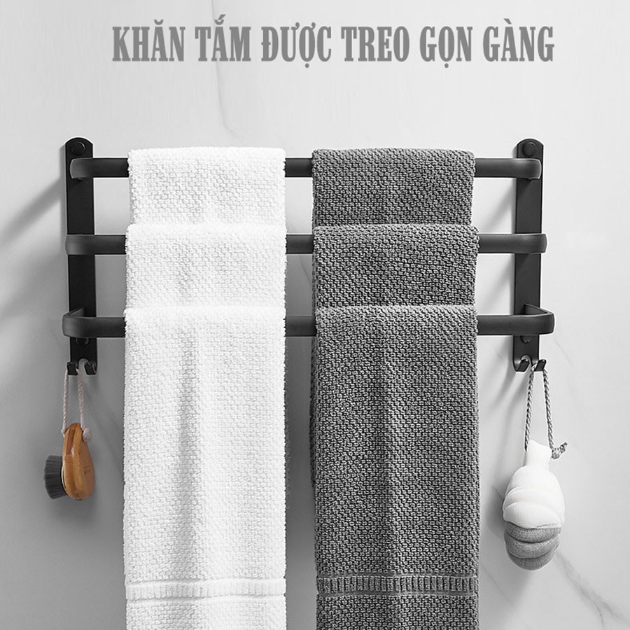 Giá treo khăn 2 tầng, 3 tầng sơn tĩnh điện cao cấp VKIT NT25