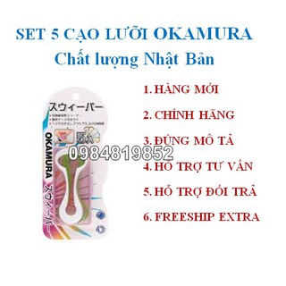 Combo 5 dụng cụ cạo lưỡi Okamura