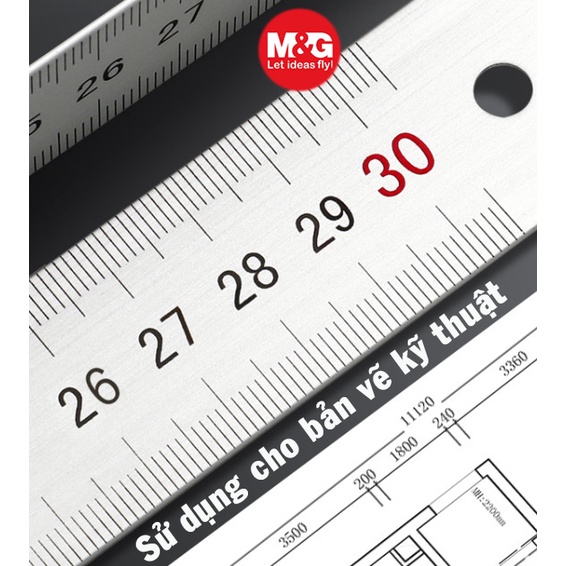 Thước nhôm kỹ thuật cao cấp ARLN0483  và ARLN0484  của thương hiệu M&G