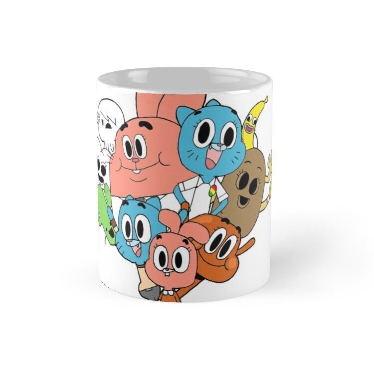 Ly cốc sứ có quai in hình The Amazing World Of Gumball