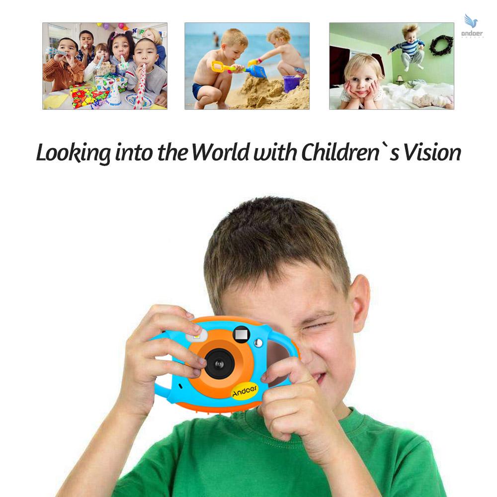 Camera kỹ thuật số Andoer WiFi 5MP 1080P HD chống sốc màn hình 1.77 Inch với thiết kế ống kính kép cho bé
 | BigBuy360 - bigbuy360.vn