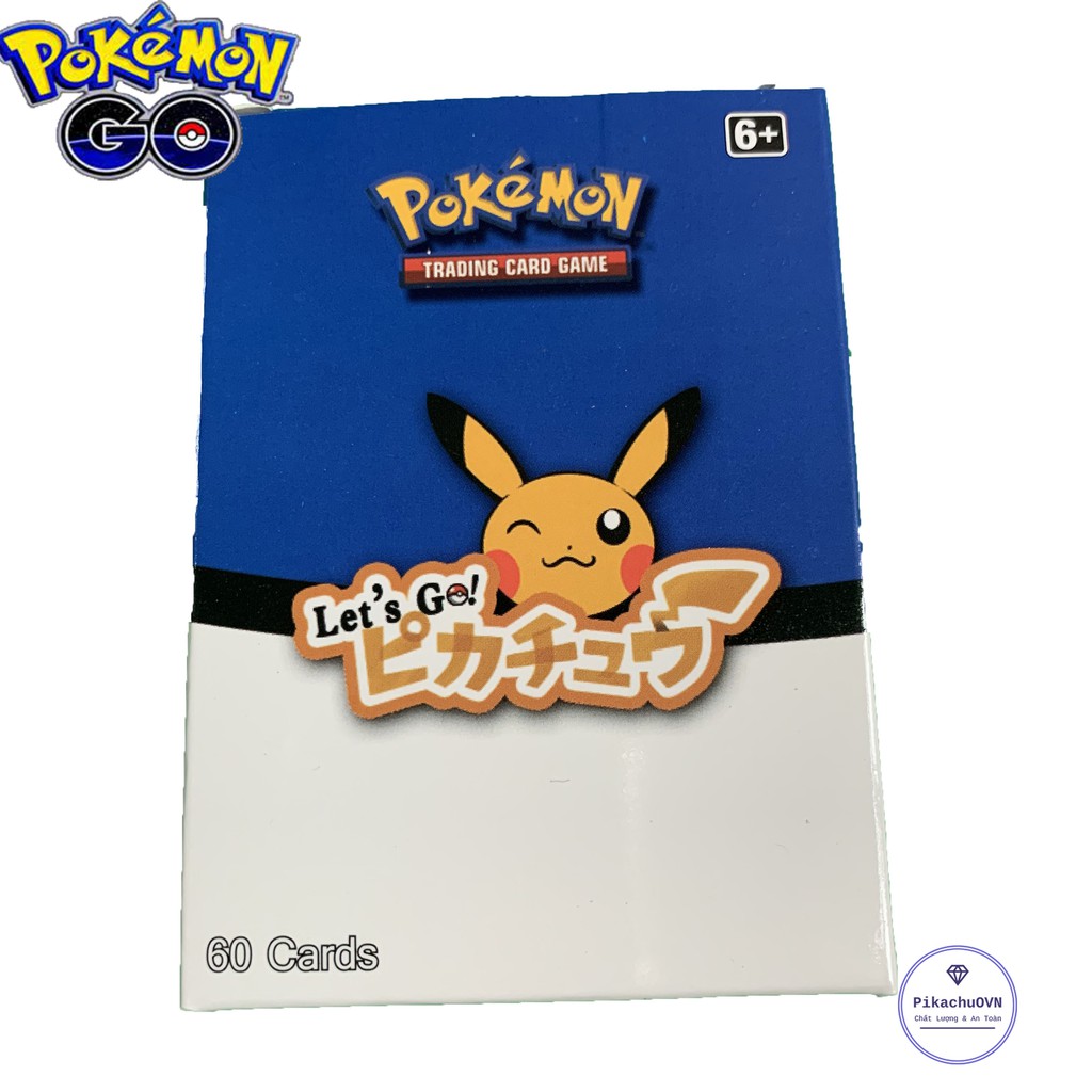 Bộ Thẻ Bài Pokemon 60 Thẻ (20Ex+20Gx+20Mega) Chơi Đối Kháng New Đẹp