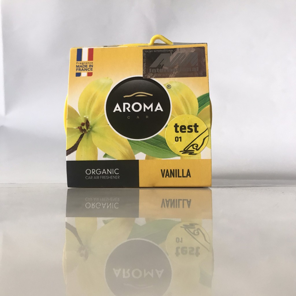 [ Hương Vanilla ] - Sáp Thơm Ô Tô Cao Cấp Aroma Organic 40g Của Pháp