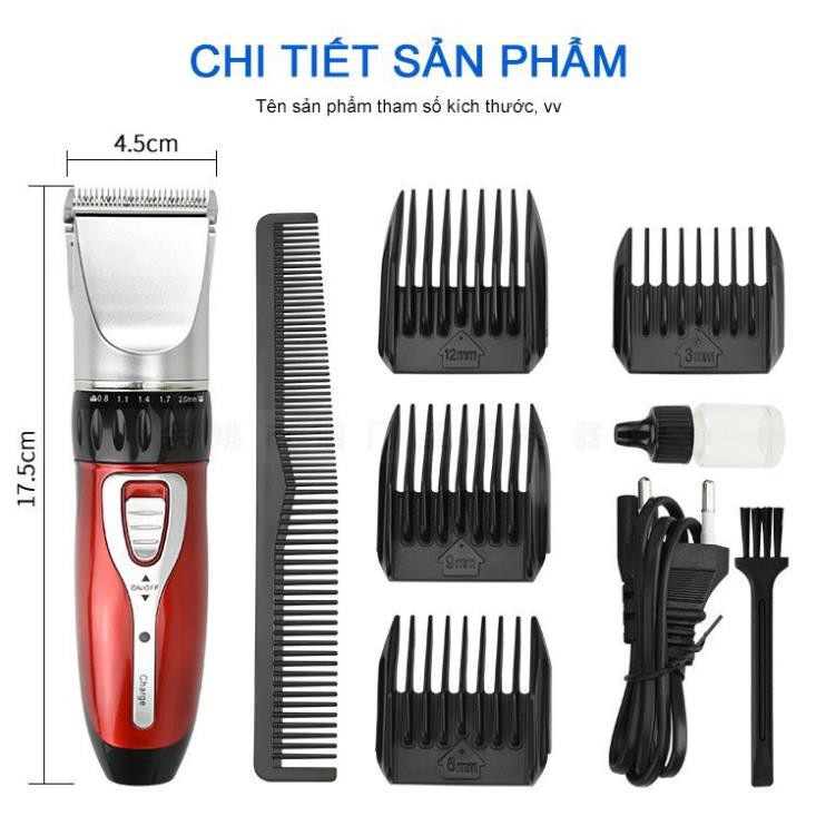 Tông Đơ Cắt Tóc Gia Định ICHEN JC - 0817, Tông Đơ Sạc Pin Tiện Dụng, Dễ Sử Dụng, Tặng Kèm Bộ Quà Tặng Hấp Dẫn