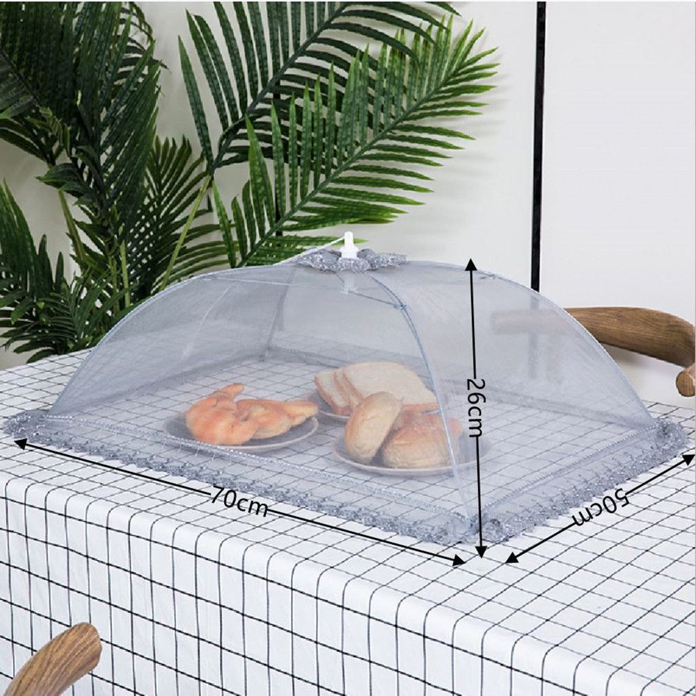 Lồng Bàn Vải Ren Che Phủ Thực Phẩm Chống Bẩn Nhiều Màu Sắc