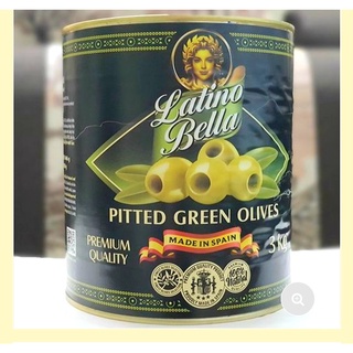 Oliu đen/xanh tách hạt Latino Bella hộp 3 kg