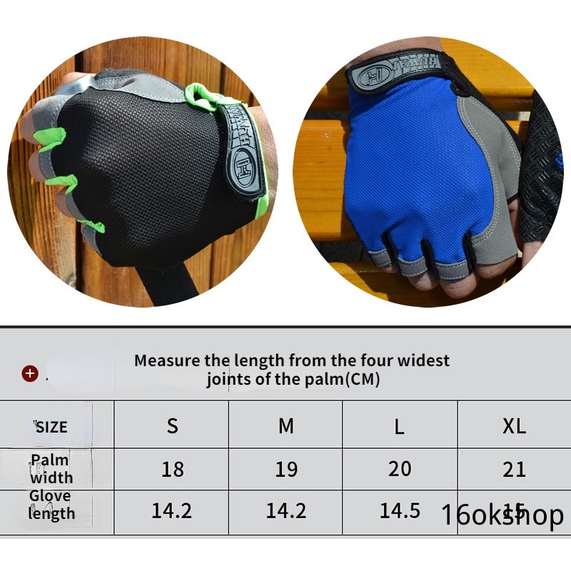 Găng tay thiết kế hở ngón thời trang tiện lợi dành cho lái xe mô tô