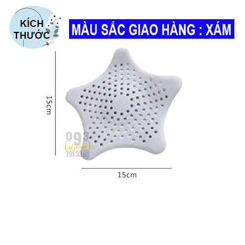 Miếng Chặn Rác Sao Biển 15x15 Cm chống tắt nghẽn thoát nước,Lọc Rác Bồn Rửa Chén,Lọc Rác Nhà Tắm