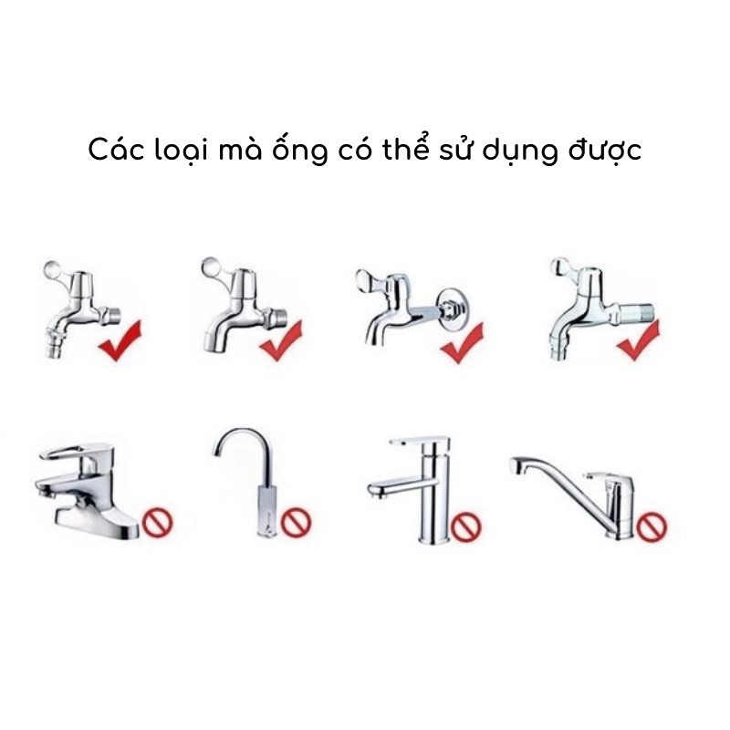 [Mã LIFEXANH03 giảm 10% đơn 500K] Vòi Tưới Cây, Xịt Rửa Xe Tăng Áp Lực Nước Mạnh Làm Sạch Sân Vườn Mun.Home