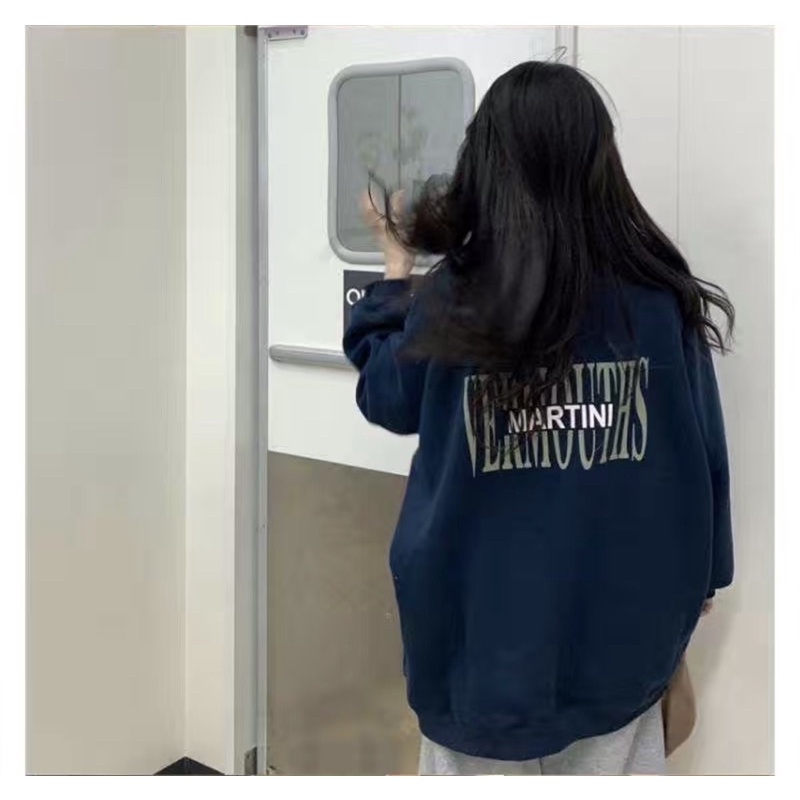 Áo sweater chữ martini chất liệu nỉ bông ulzzang | BigBuy360 - bigbuy360.vn