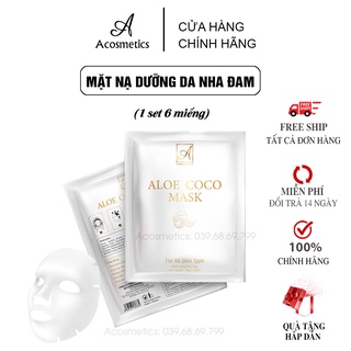 Mặt Nạ Dừa Coconut - Chiết xuất từ nha đam,dừa tươi lên men tự nhiên, Trắng Da, Se khít Lỗ Chân Lông