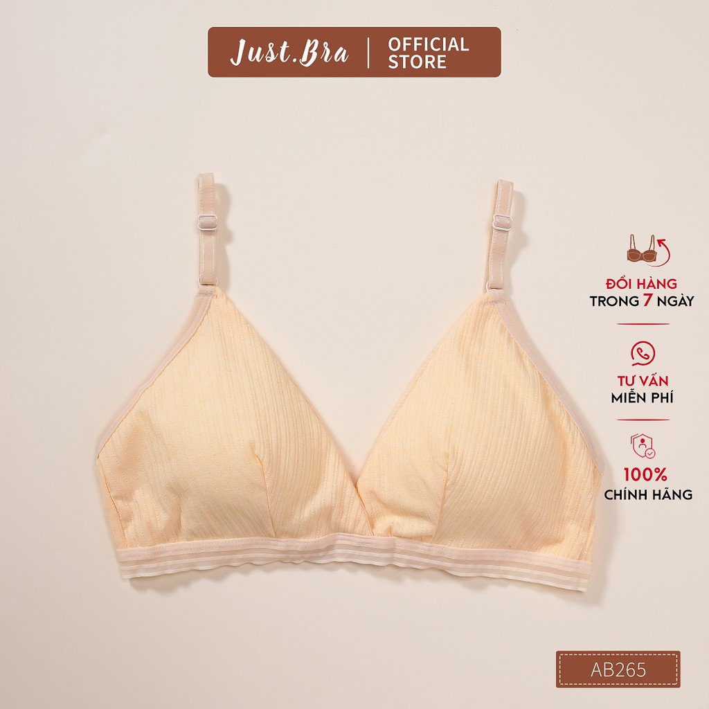 Áo ngực Just Bra chất thun mềm không gọng mang lại cảm giác thoải mái AB265 | BigBuy360 - bigbuy360.vn