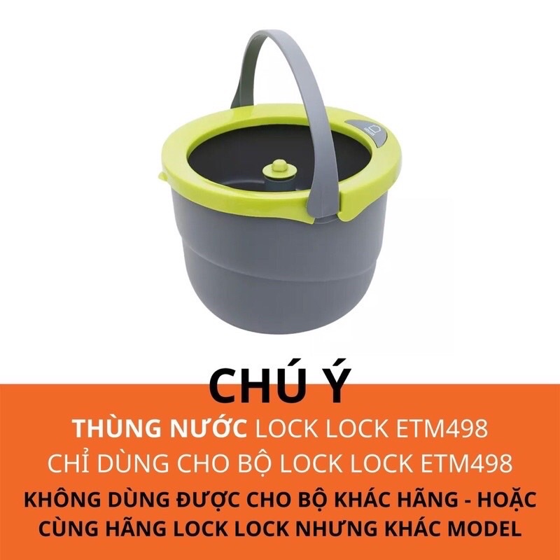 Thùng đựng nước bộ lau nhà Lock&Lock ETM498