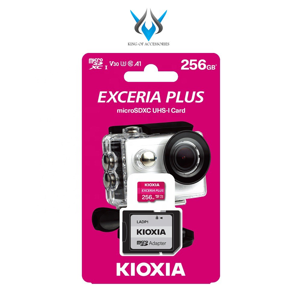 Thẻ nhớ MicroSDXC Kioxia Exceria Plus 256GB U3 4K V30 A1 R100MB/s W85MB/s